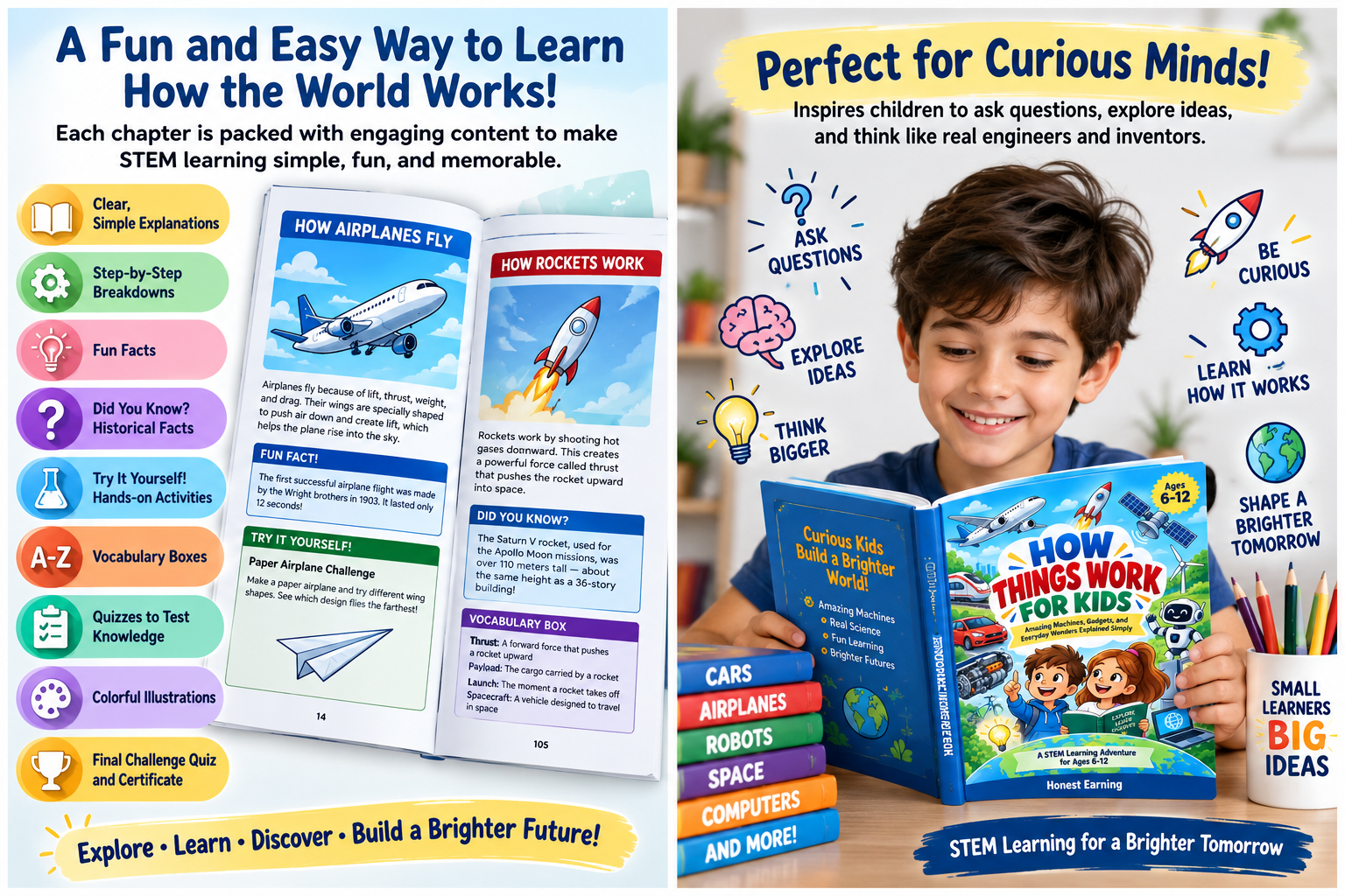 Kids exploring How Things Work for Kids activities