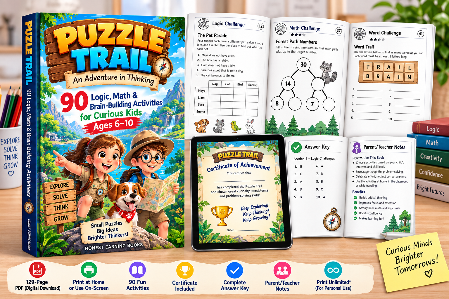 Puzzle Trail book mockup