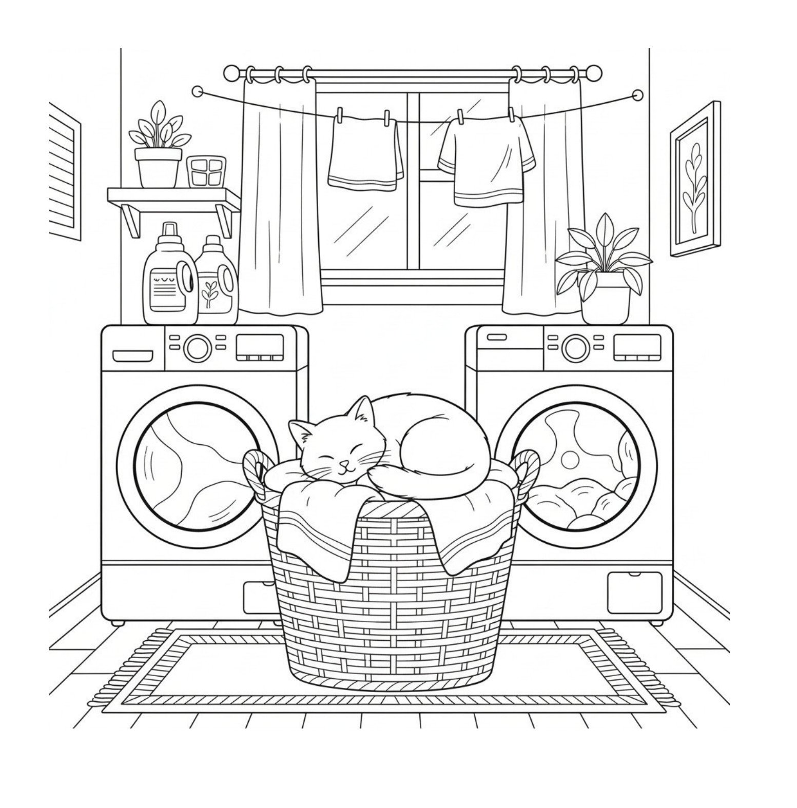 Cozy Dreams Coloring Book sample page