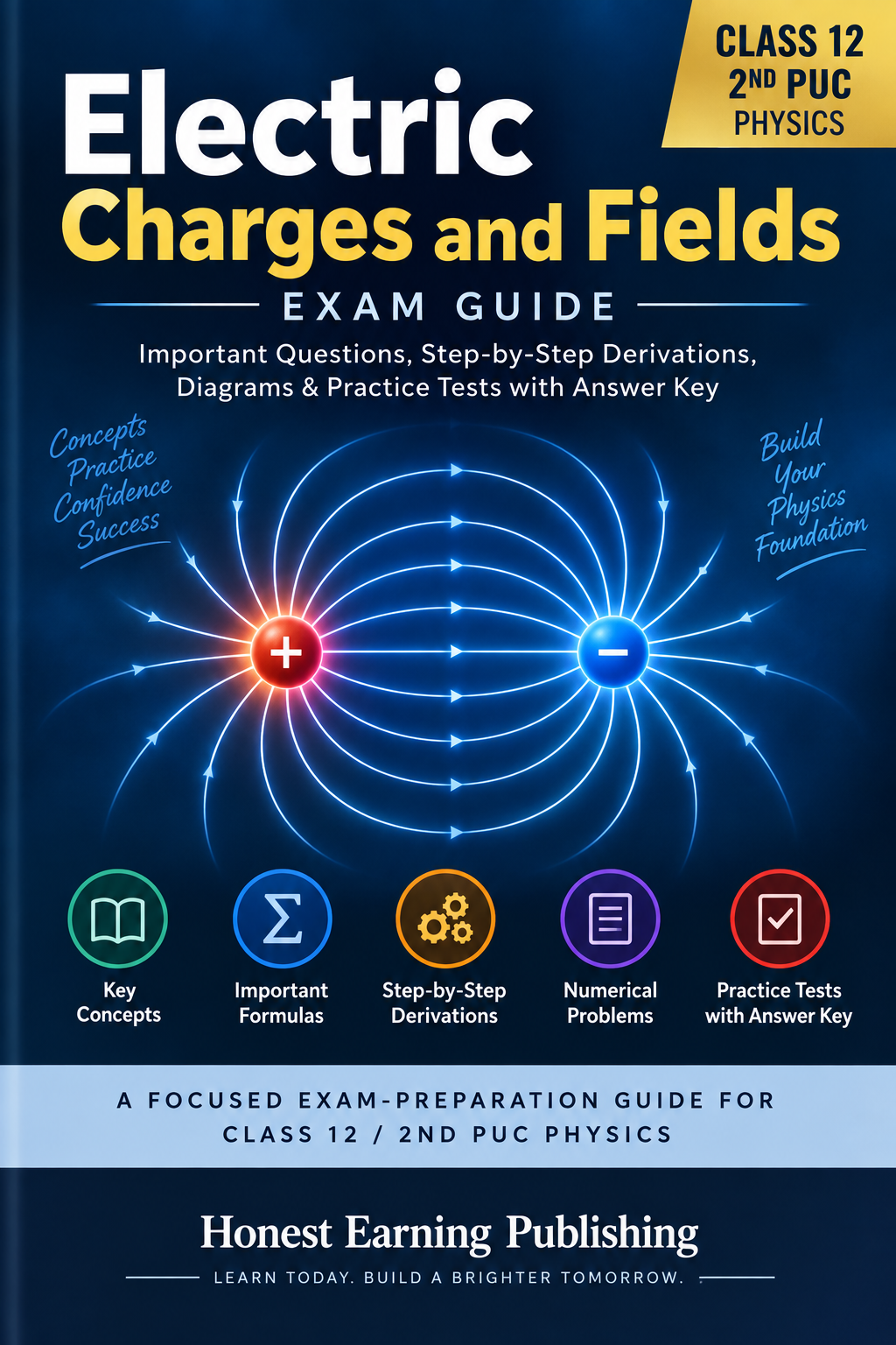 Electric Charges and Fields Exam Guide: Class 12 / 2nd PUC Physics 1 Exam Guide Class 12 2nd PUC Physics
