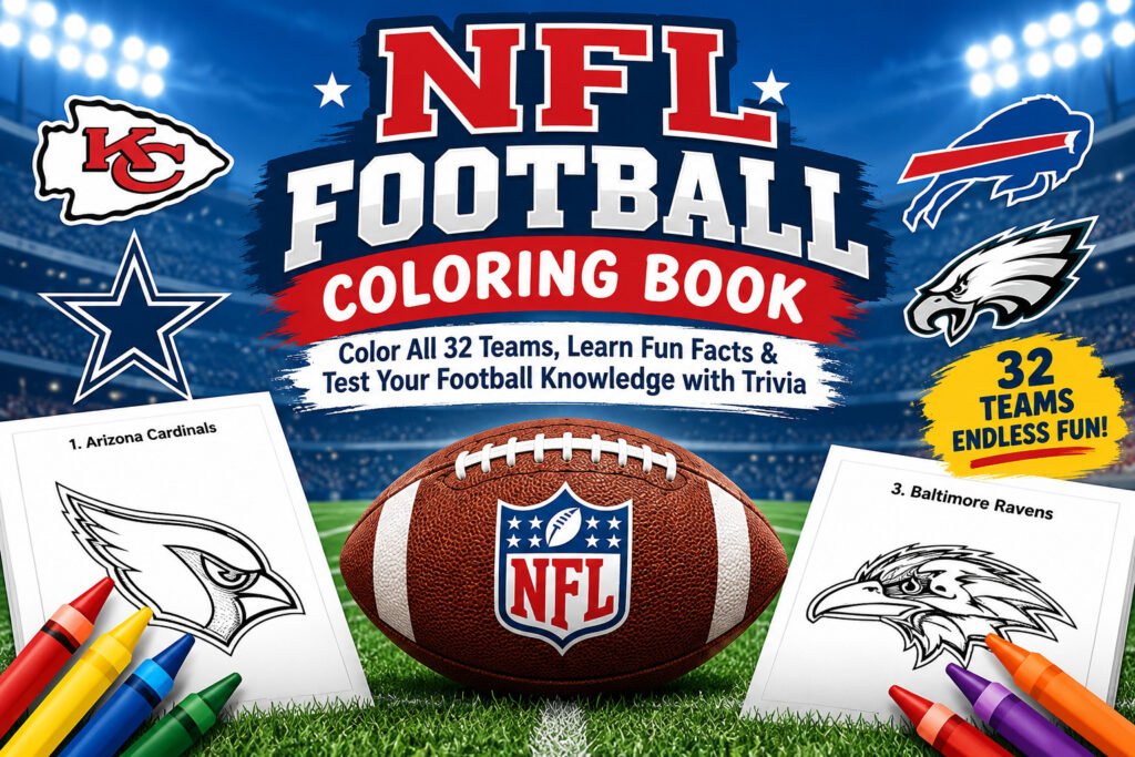 NFL Football Coloring Book Fun