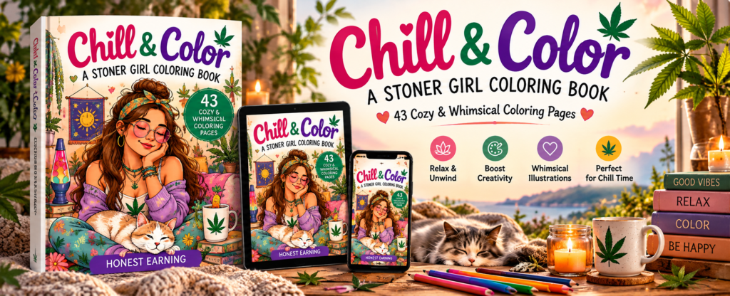 Stoner Girl Coloring Book